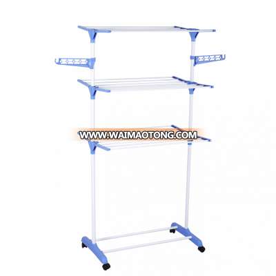 3-tiers Folding Steel Clothes Drying Rack